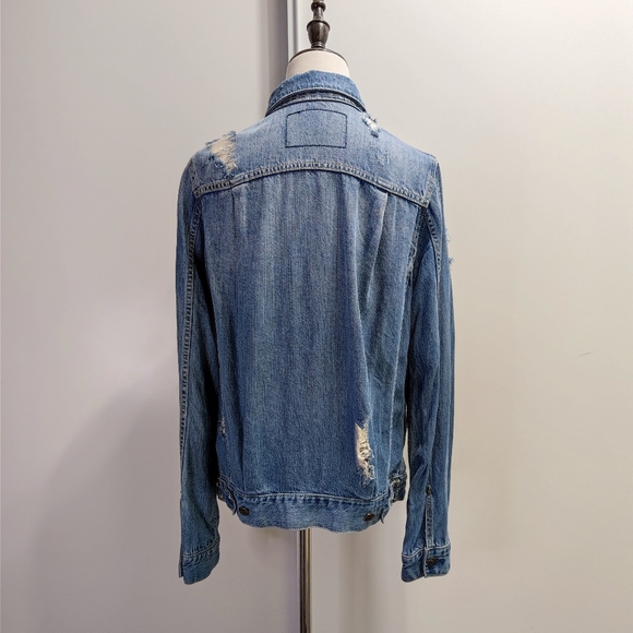 Light weight Crushed Denim Jacket - Picture 5 of 11